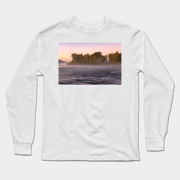 Foggy Sunrise Long Sleeve T-Shirt by StacyWhite